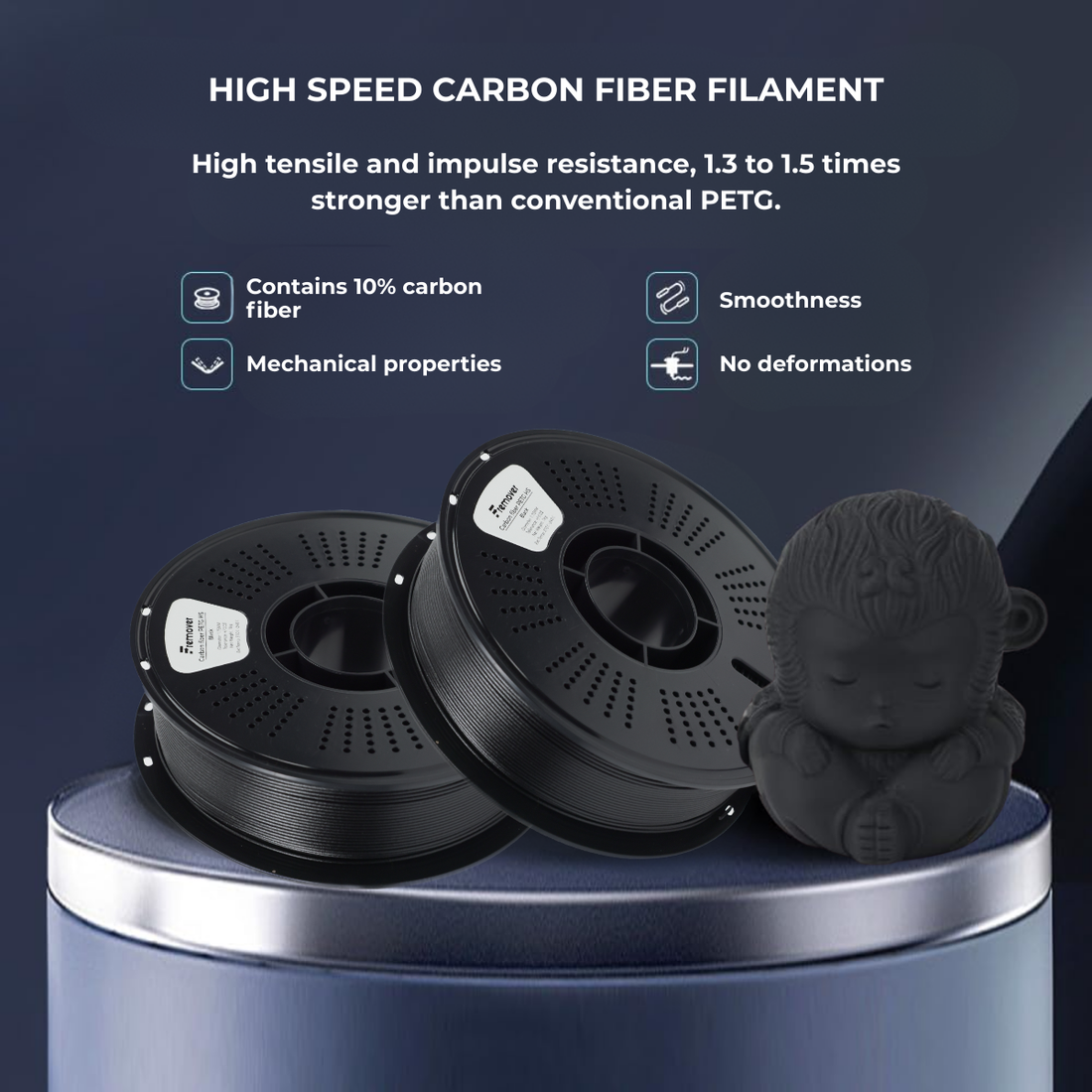 Carbon fiber PETG HS Black