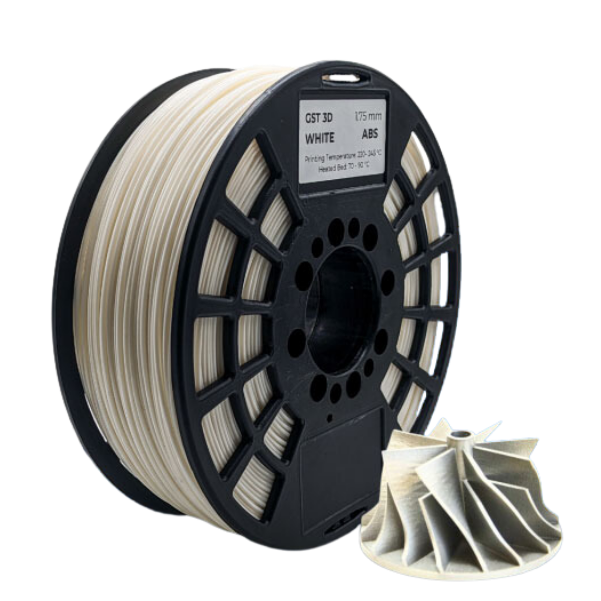 GST 3D ABS Filament White