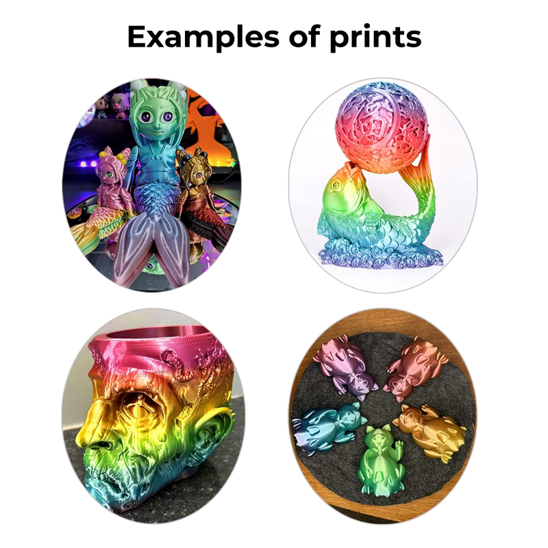 PLA+ HS Silk Rainbow. From $18.61