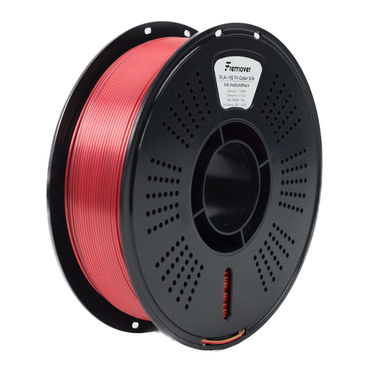 PLA+ HS Tri-Color Silk Red Gold Black