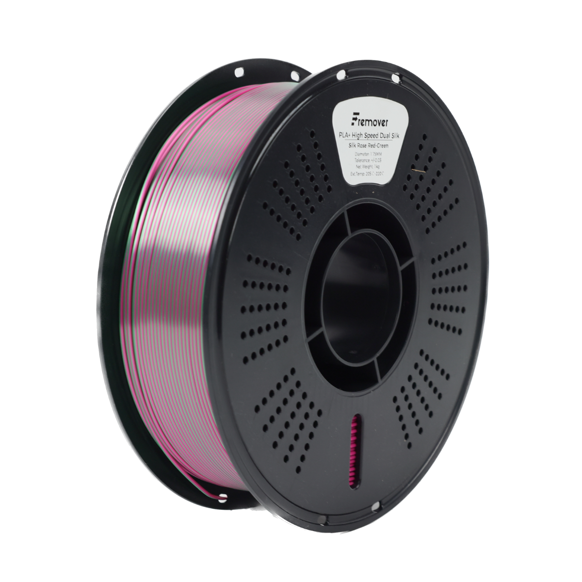 PLA+ High Speed Dual Silk Rose Red Green