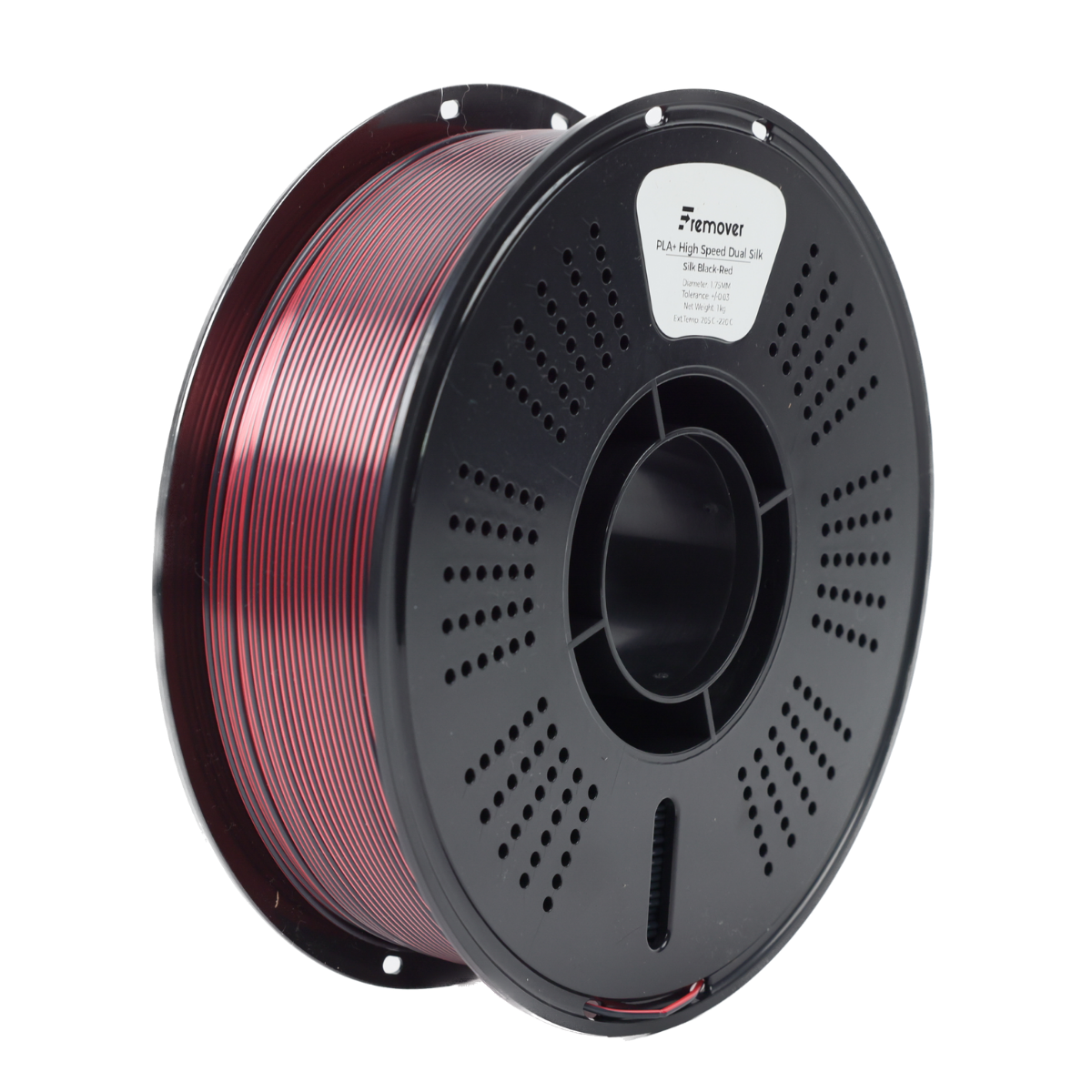 PLA+ High Speed Dual Silk Black Red
