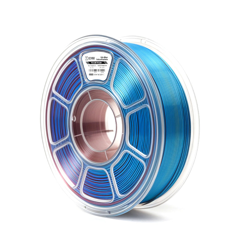 IIID MAX PLA+ Tri-Color Silk HS Blue Yellow Fuchsia